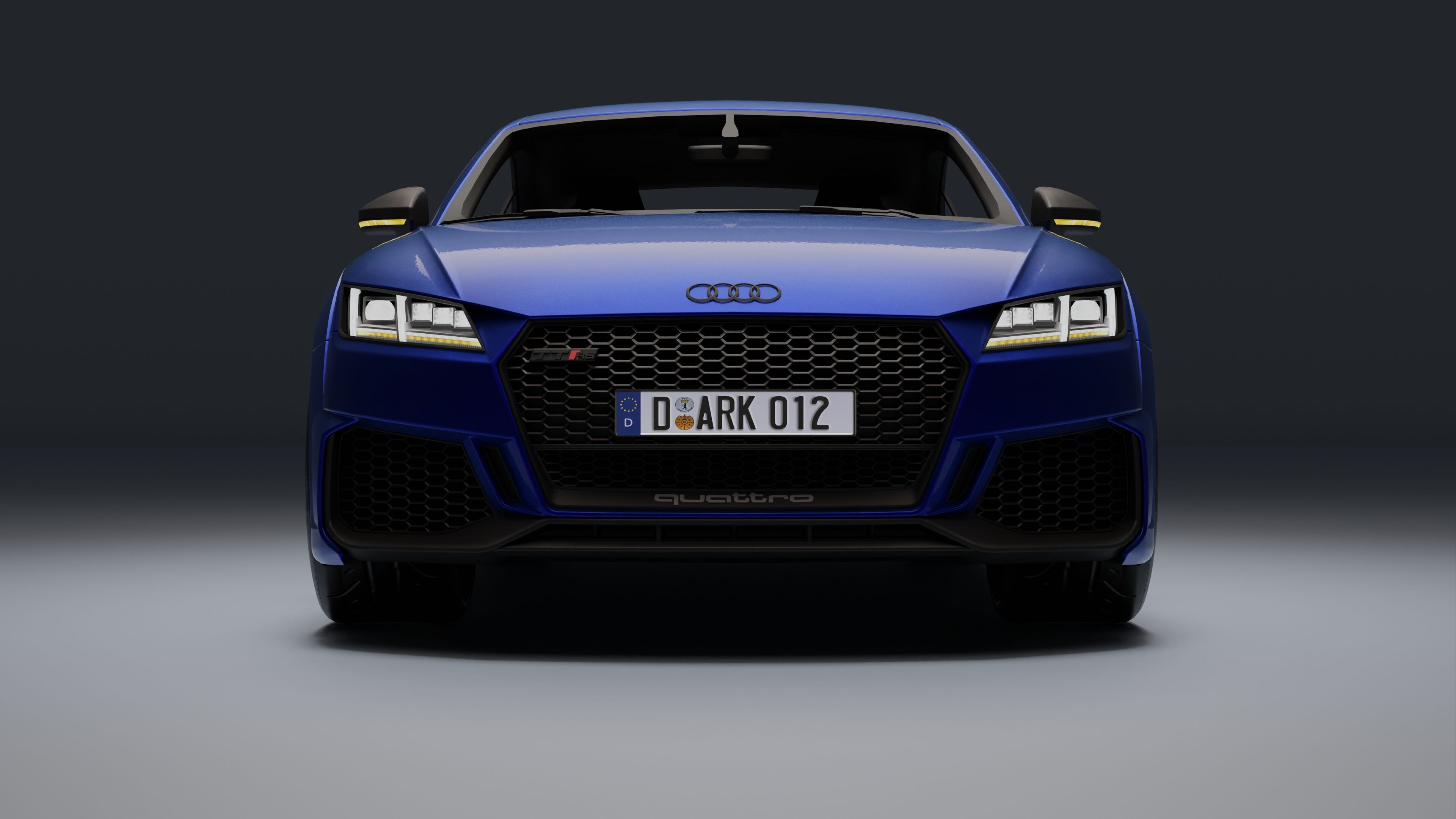 Audi TT RS Low-poly 3D model_25