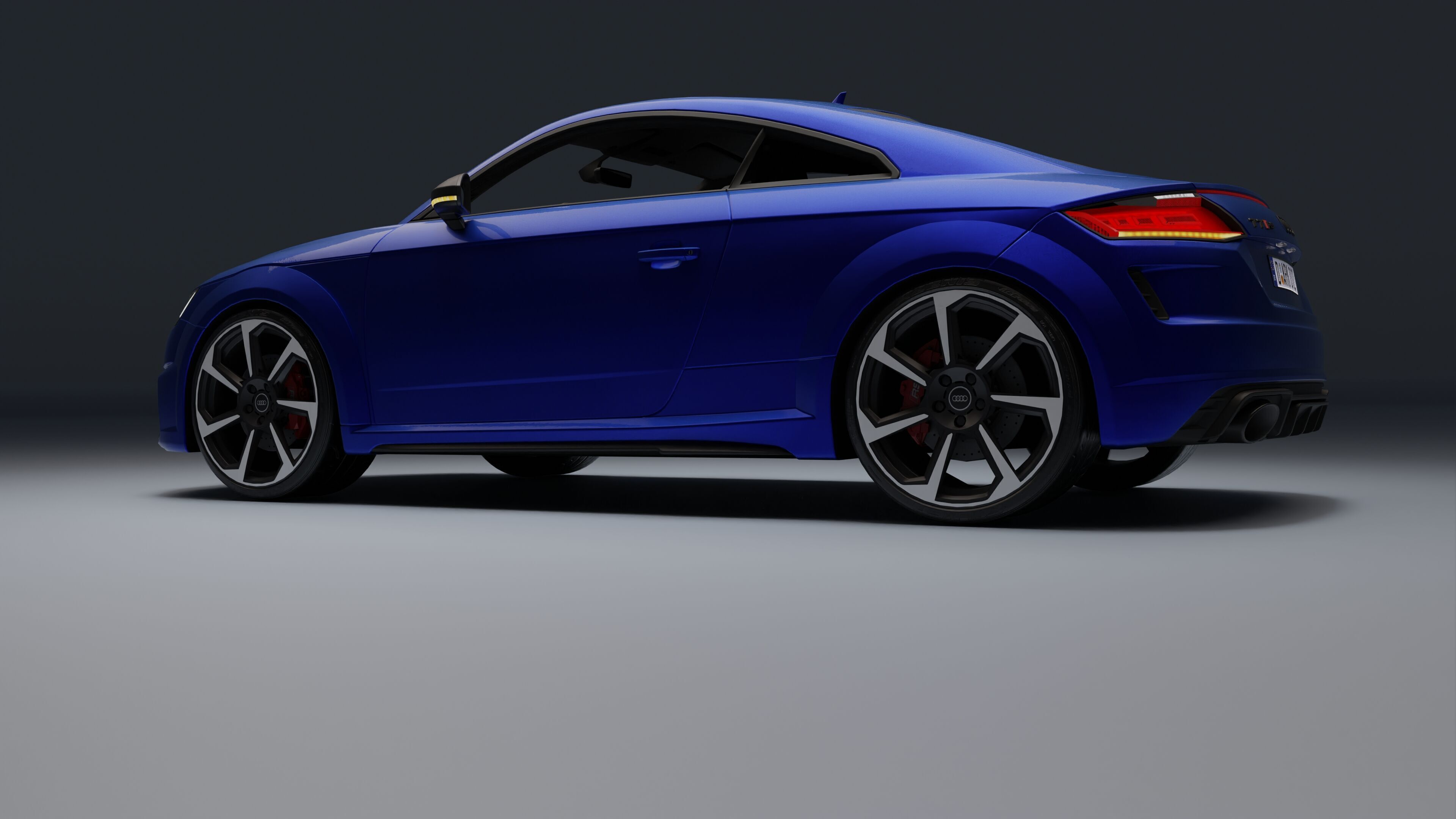 Audi TT RS Low-poly 3D model_21