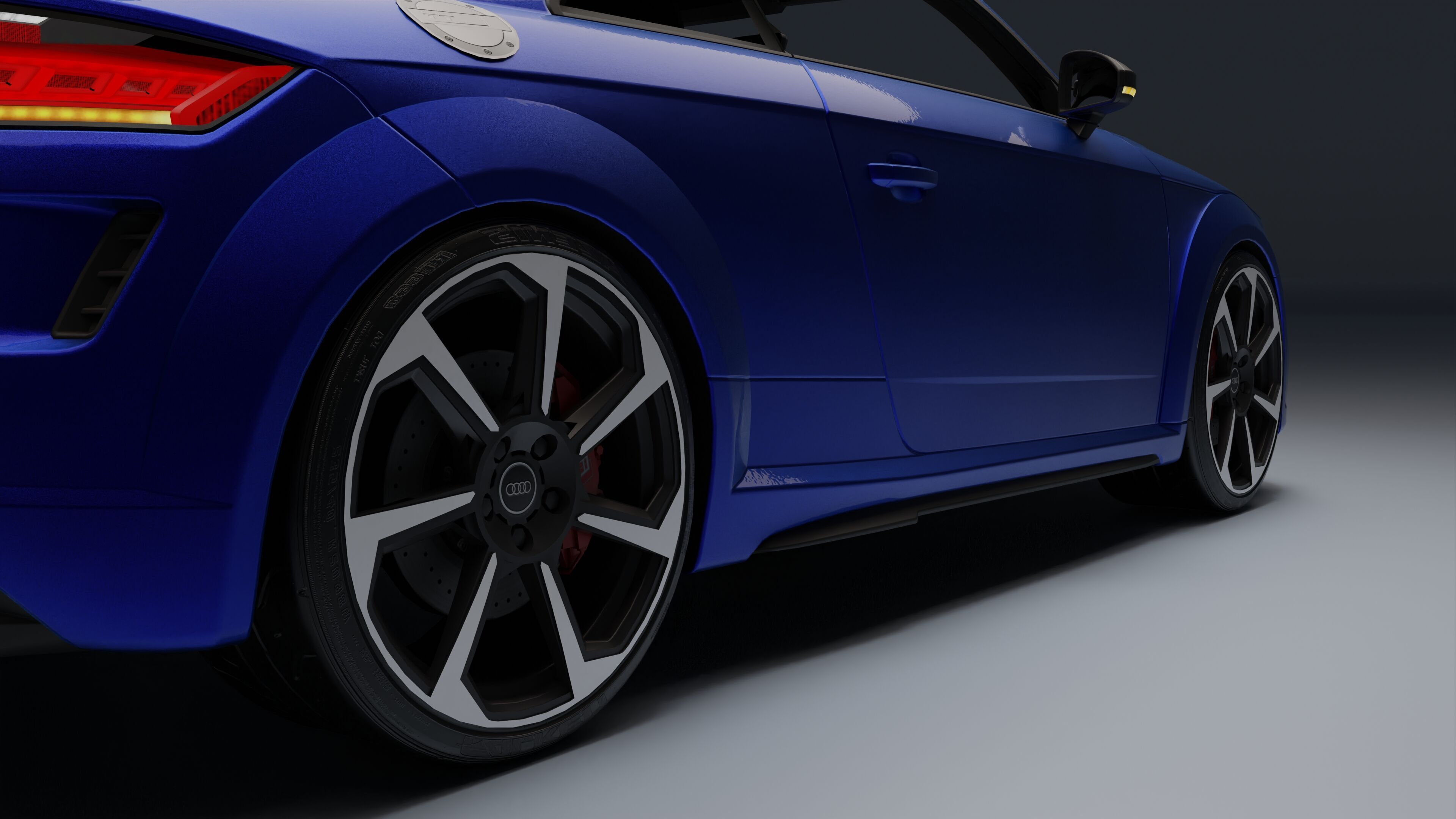 Audi TT RS Low-poly 3D model_10