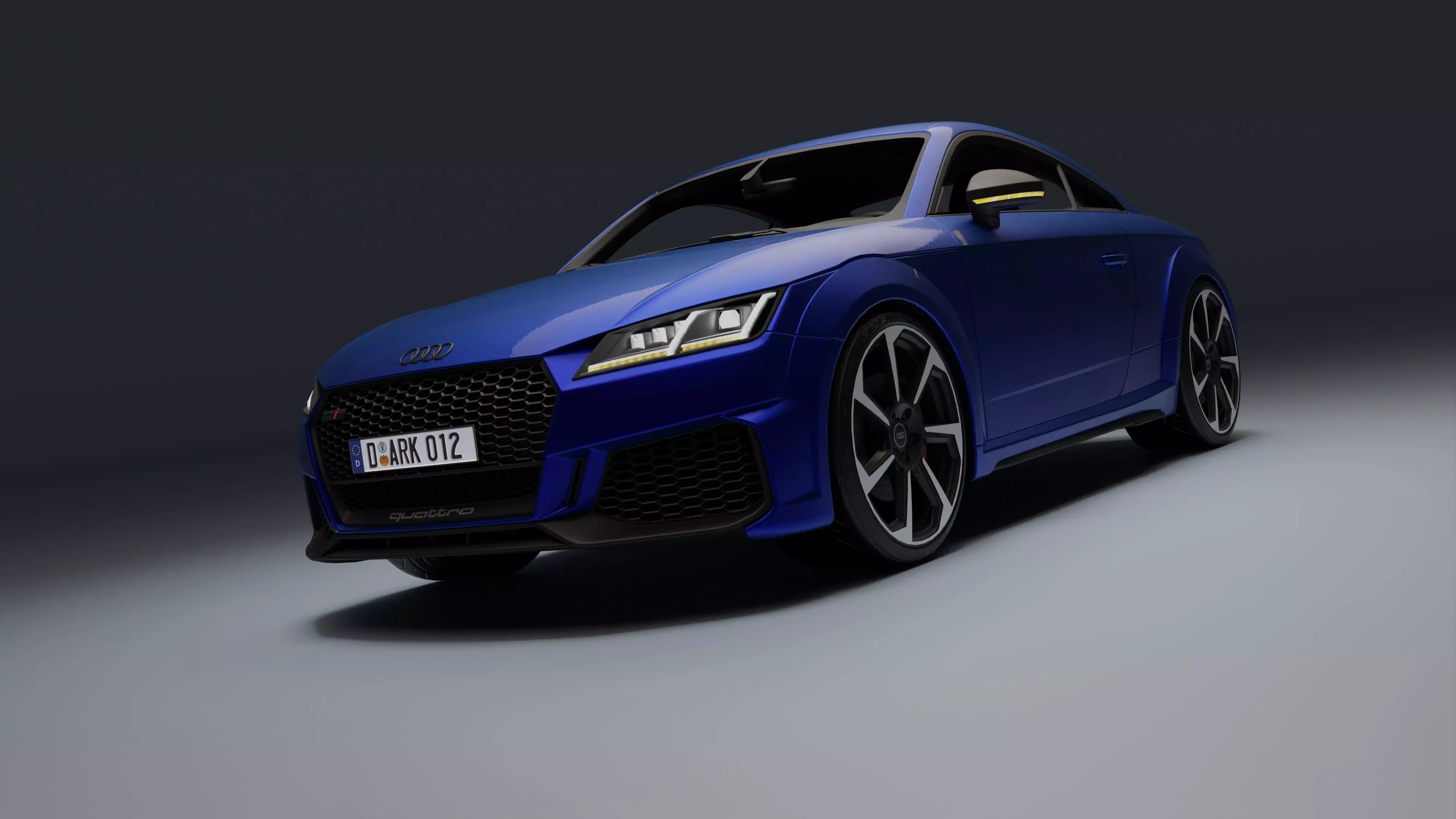 Audi TT RS Low-poly 3D model_0