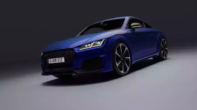 Audi TT RS Low-poly 3D model