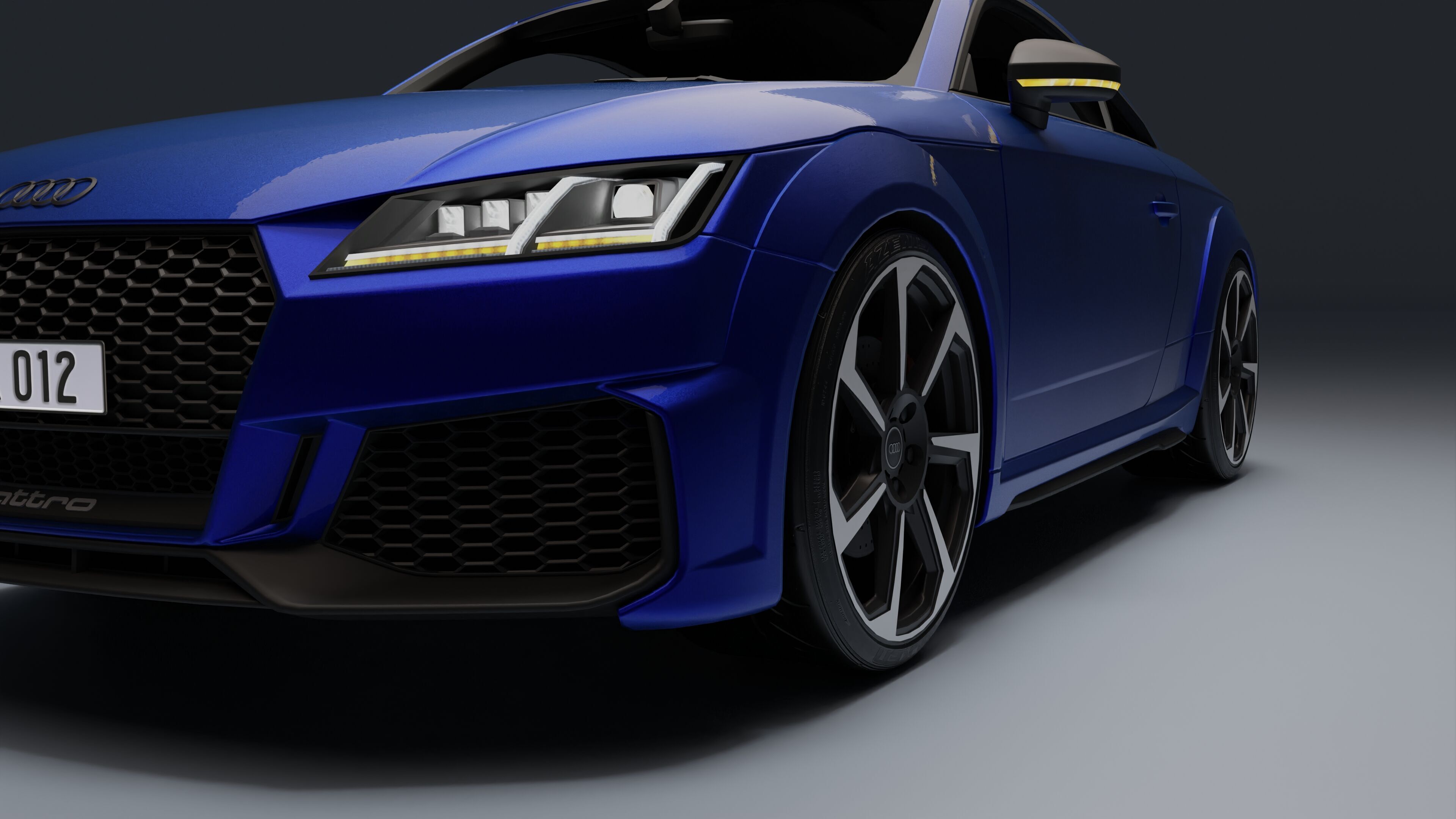 Audi TT RS Low-poly 3D model_16