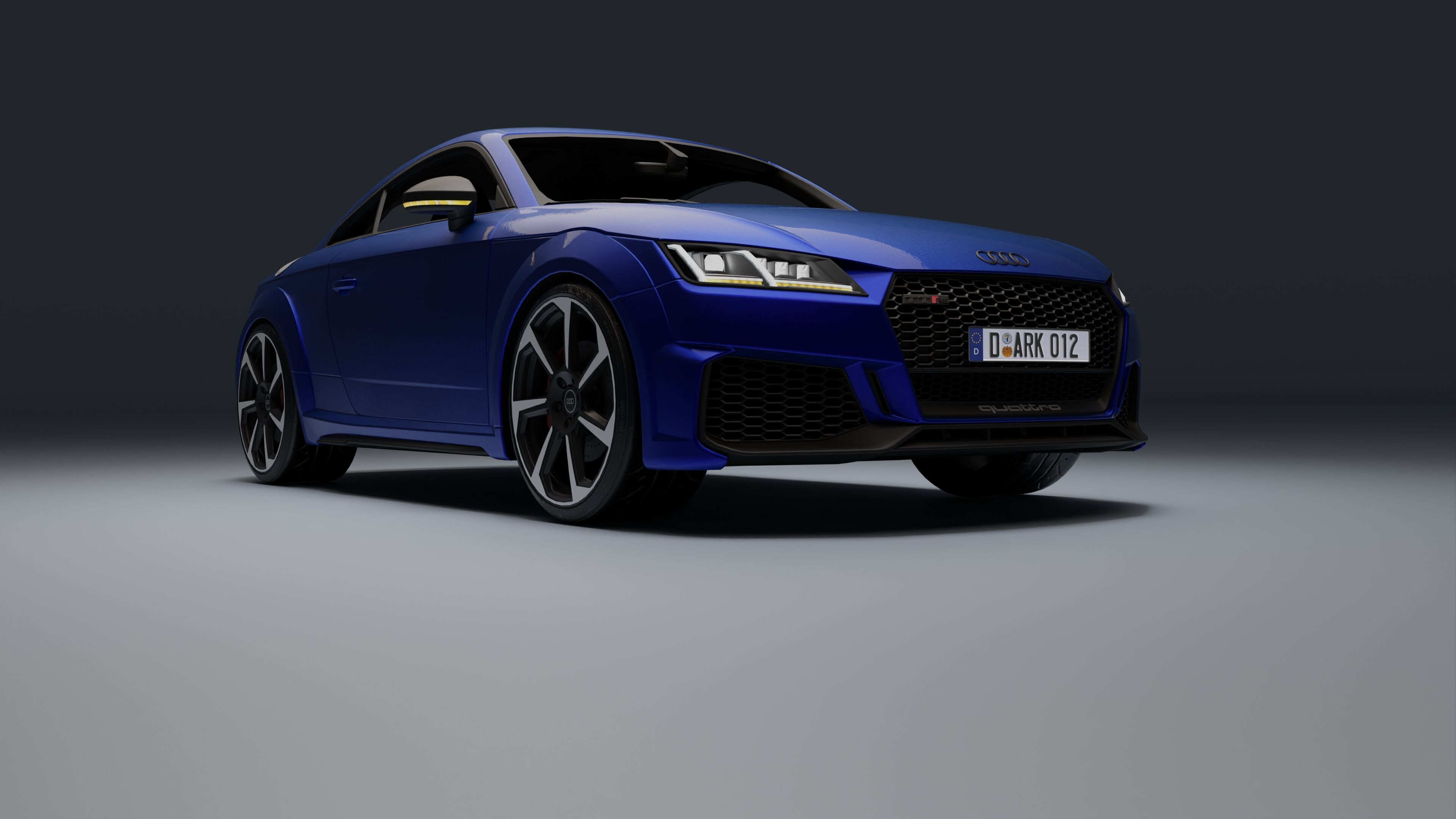Audi TT RS Low-poly 3D model_14