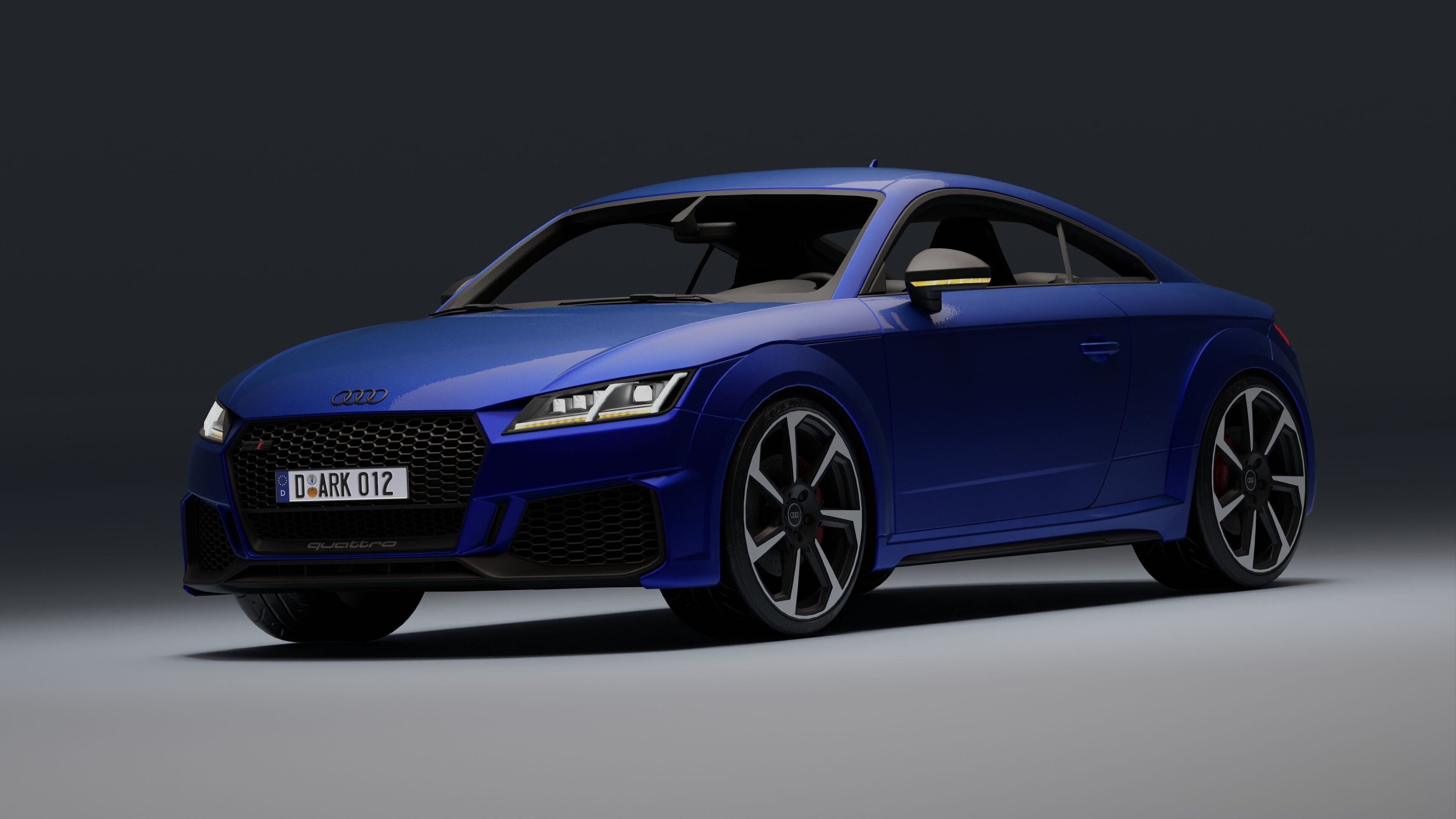 Audi TT RS Low-poly 3D model_26