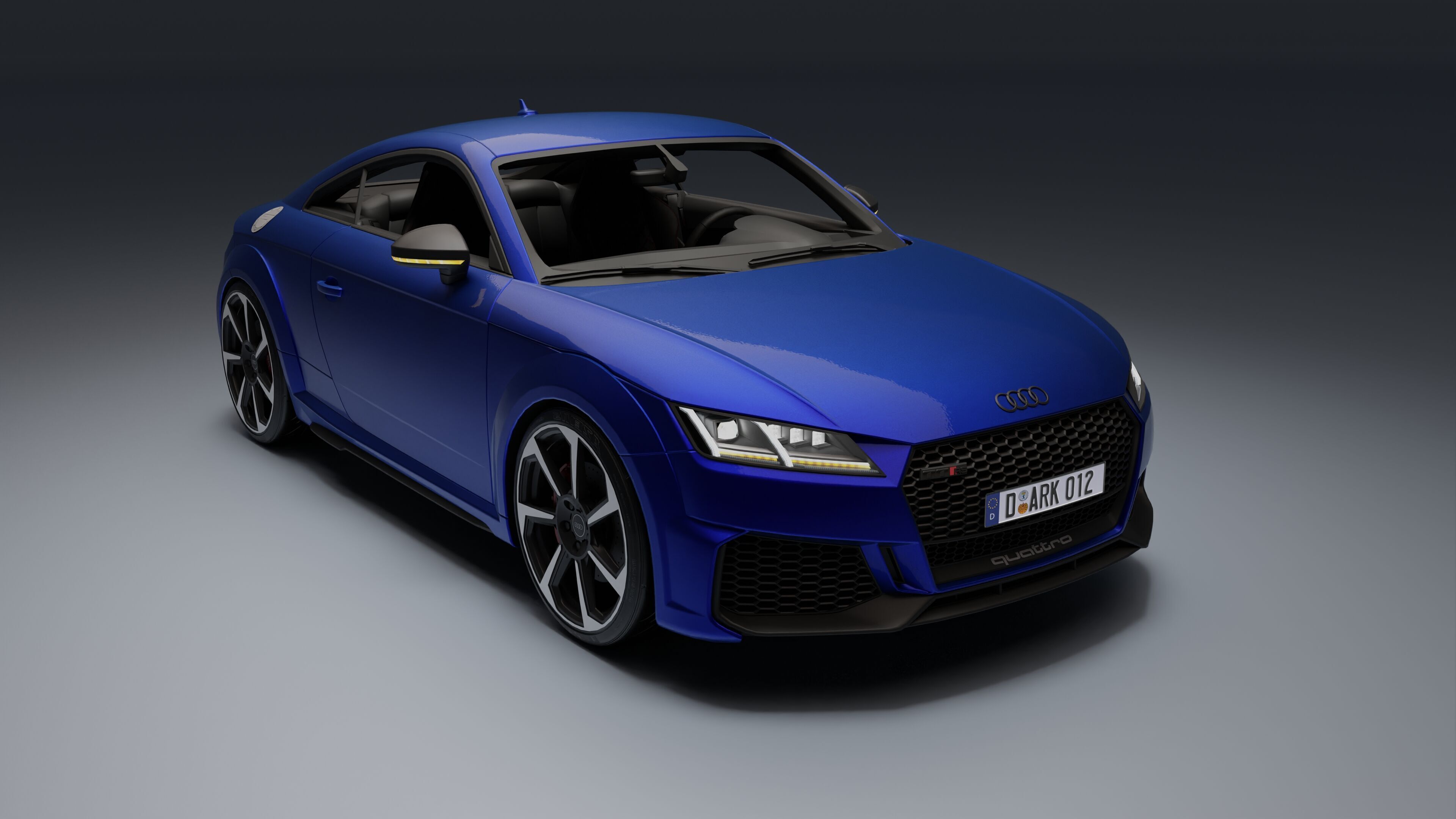 Audi TT RS Low-poly 3D model_11