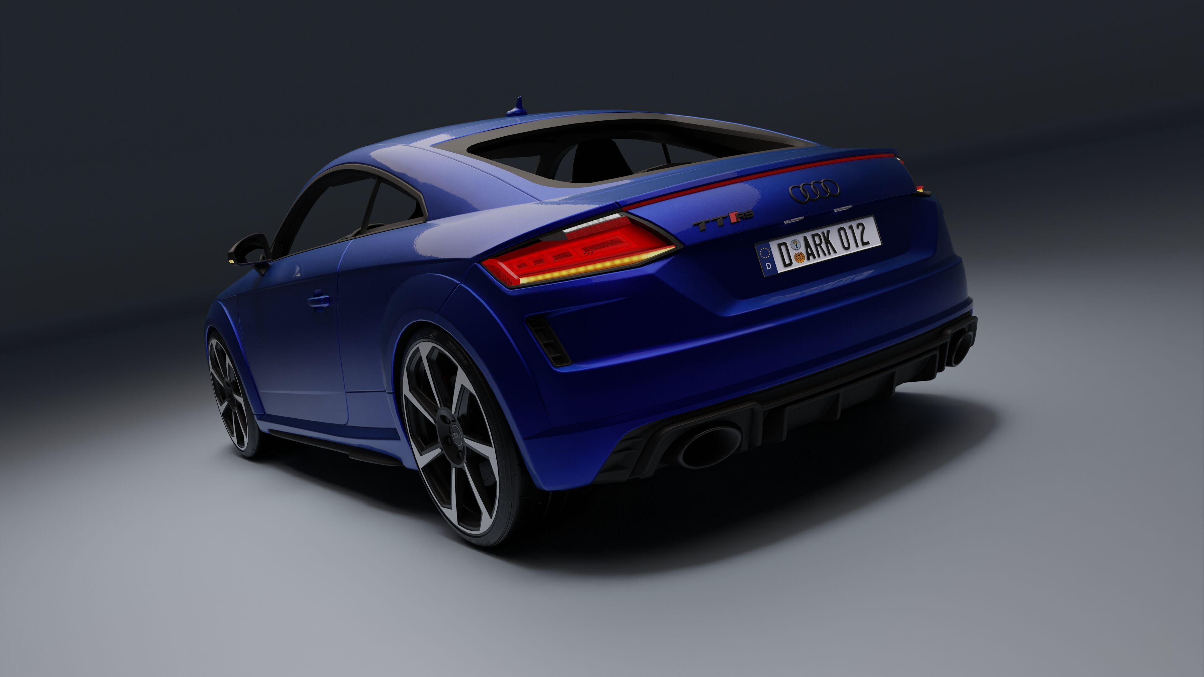 Audi TT RS Low-poly 3D model_24