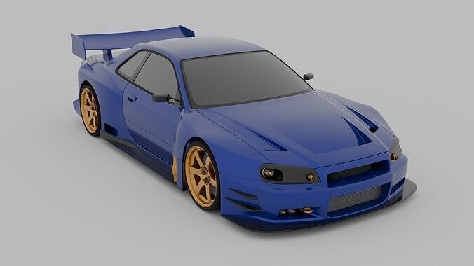 NIssan Skyline GTR Battle Car Free 3D model