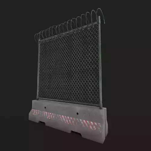 Barricade Fence with Razor Wire