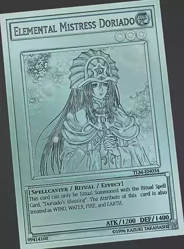 Elemental Mistress Doriado - yu-gi-oh 3D print model