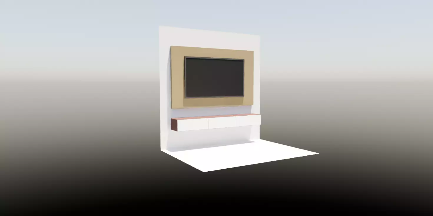 TV unit Free 3D model