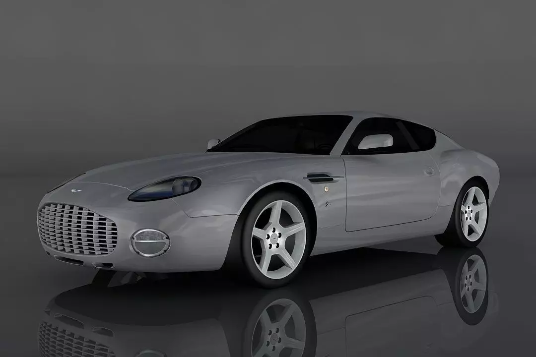 Aston Martin DB7 Low-poly 3D model_0
