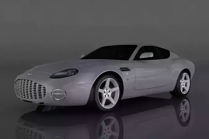 Aston Martin DB7 Low-poly 3D model