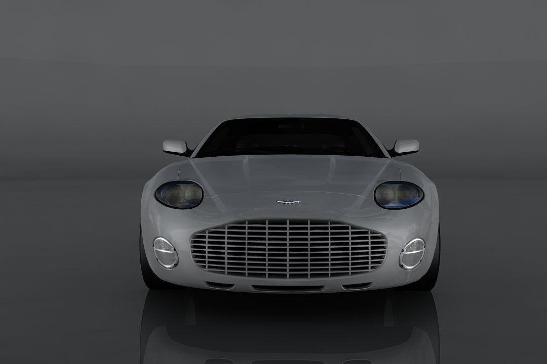 Aston Martin DB7 Low-poly 3D model_1