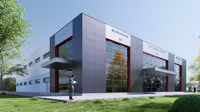 warehouse and office