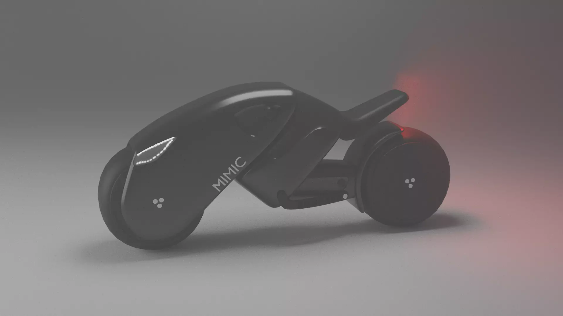 A futur motocycle Low-poly 3D model_0