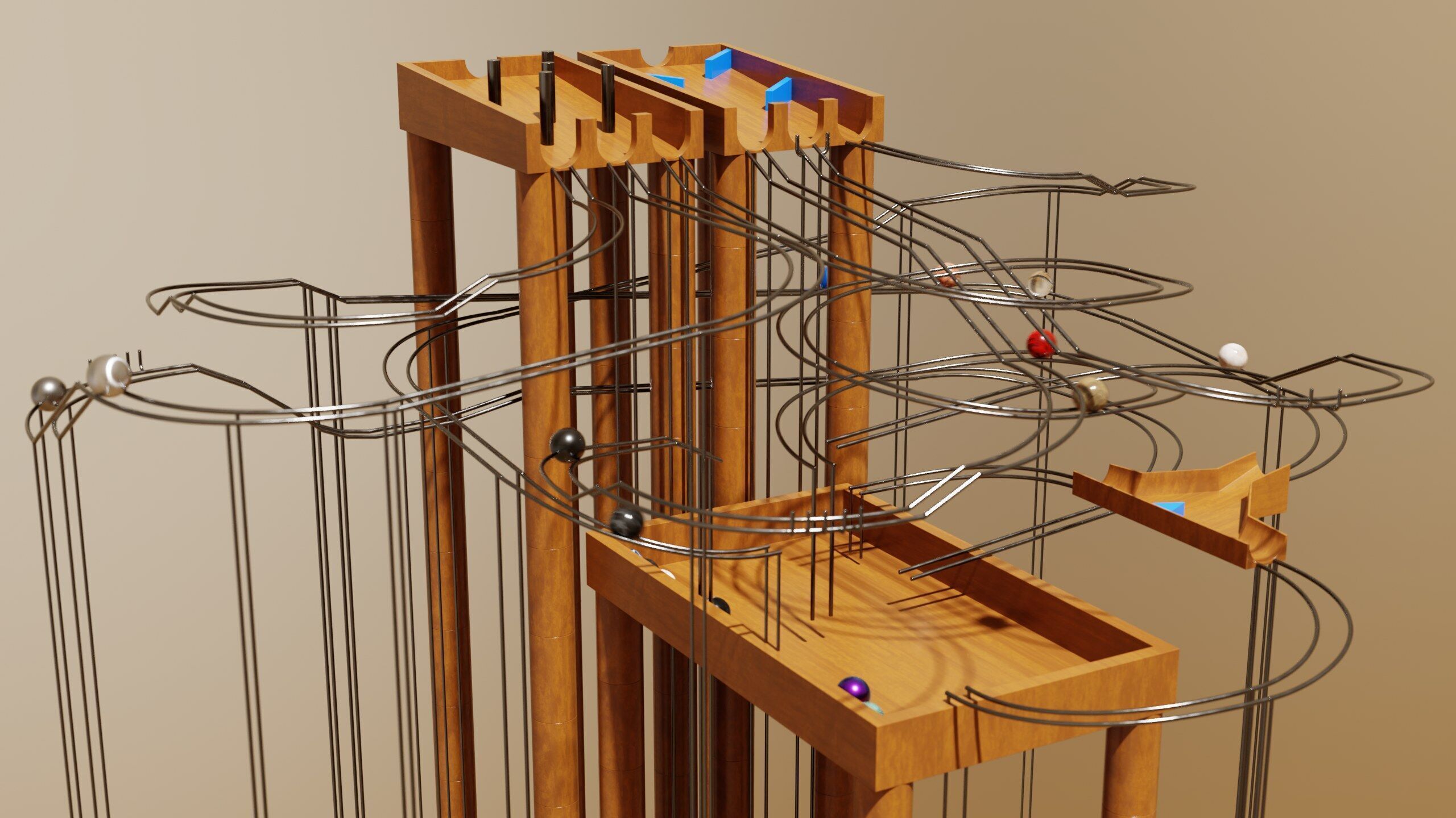 Marble Run Asset Pack 3D model_7