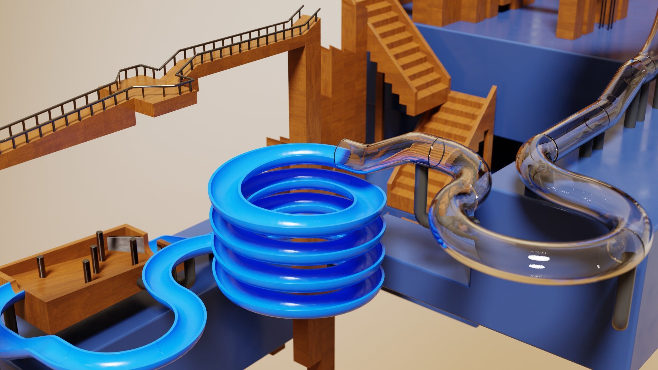 Marble Run Asset Pack 3D model_13