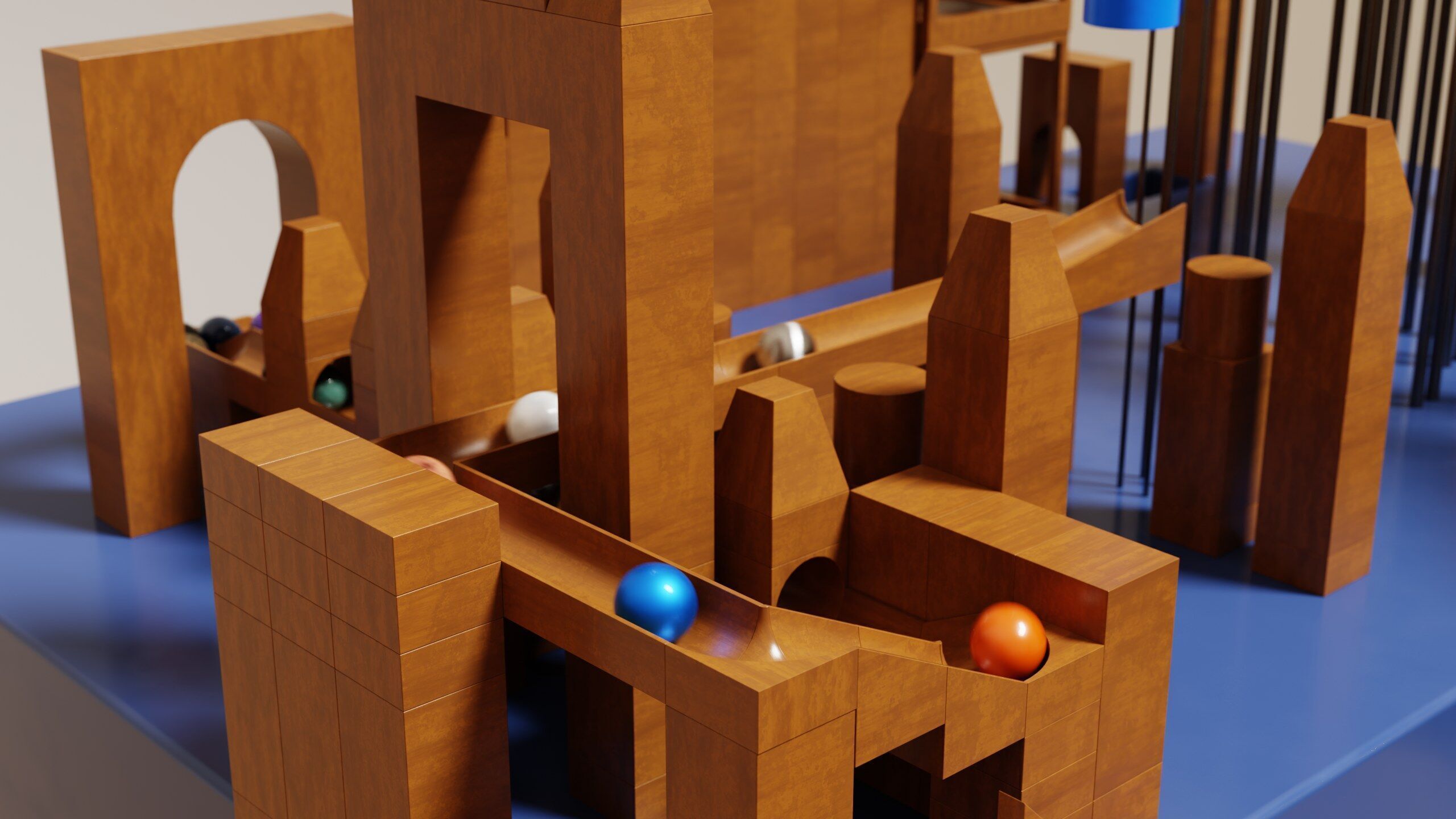 Marble Run Asset Pack 3D model_14