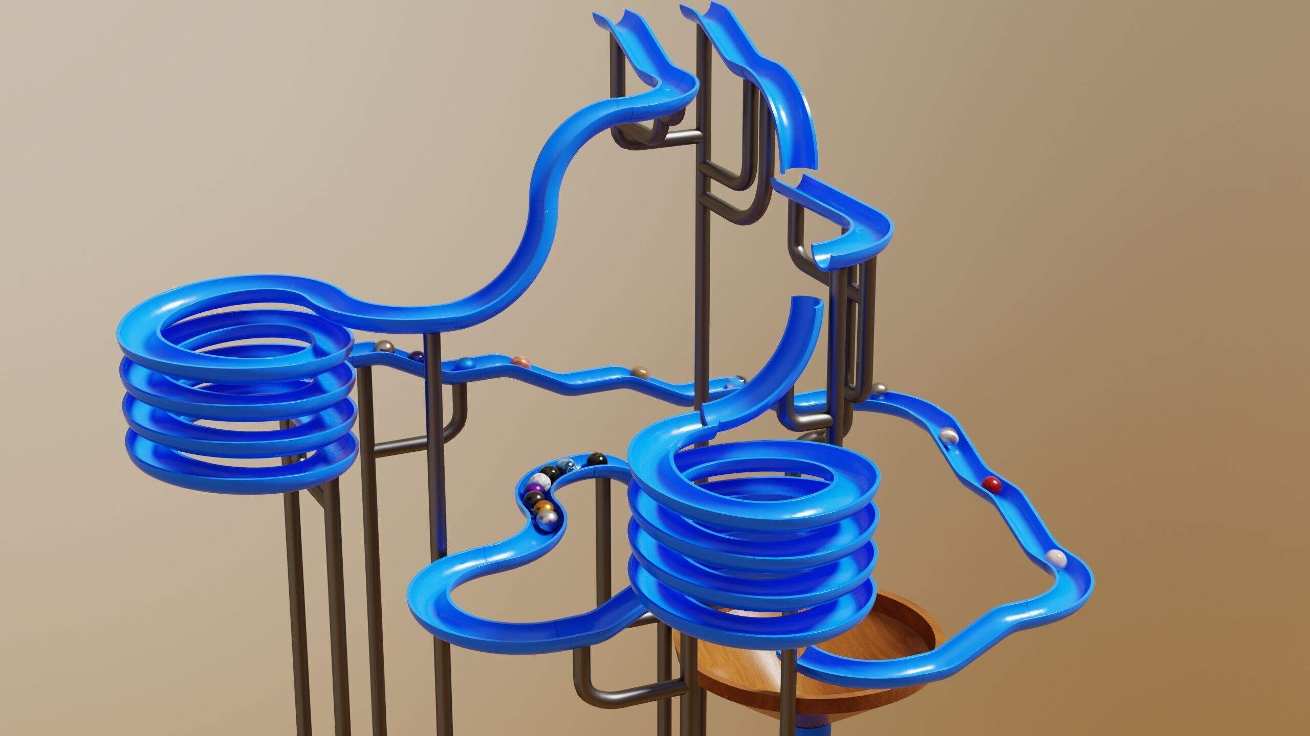 Marble Run Asset Pack 3D model_16