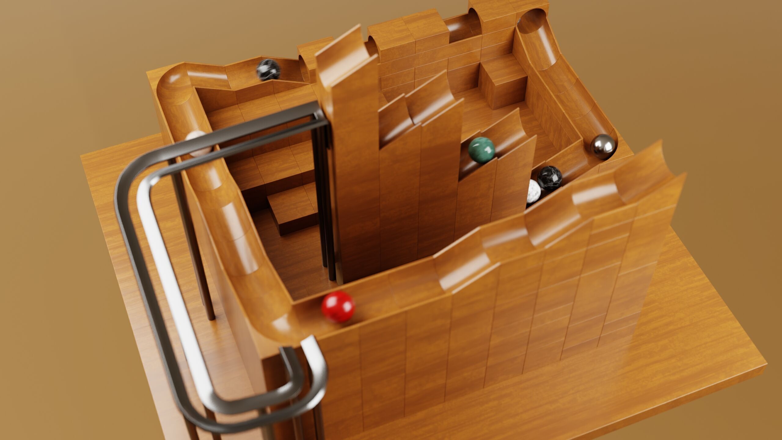 Marble Run Asset Pack 3D model_11