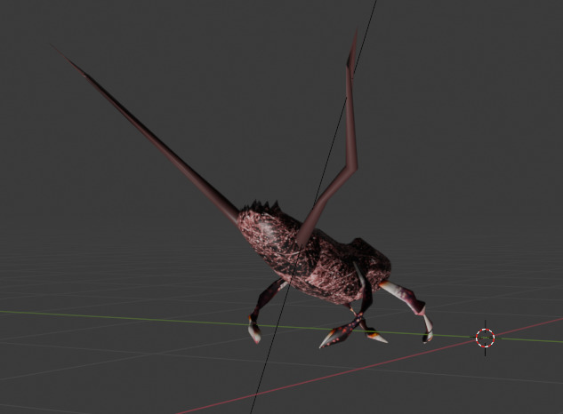 Alien Creatures with Texture variations 3D model_2