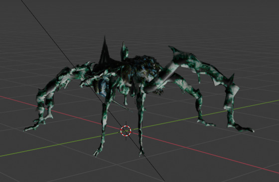 Alien Creatures with Texture variations 3D model_7