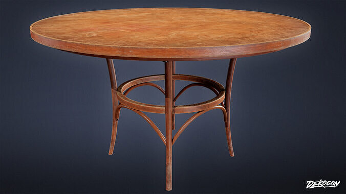 SUBURBS - Table Dining 07 - LOW POLY AND NANITE Low-poly 3D model