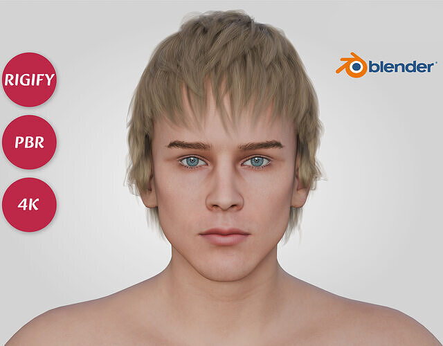  Machine Gun Kelly - Celebrity Singer Rapper - Shaggy Hair Low-poly 3D model
