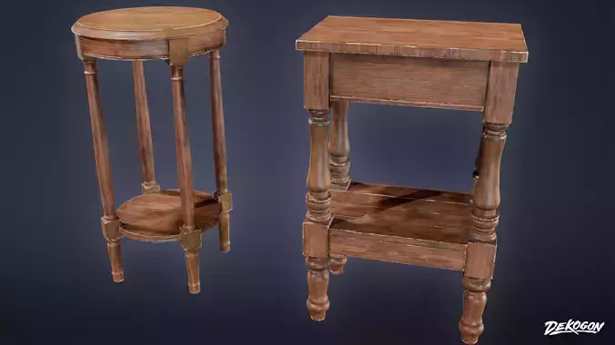 SUBURBS - Table Set 04 - LOW POLY AND NANITE