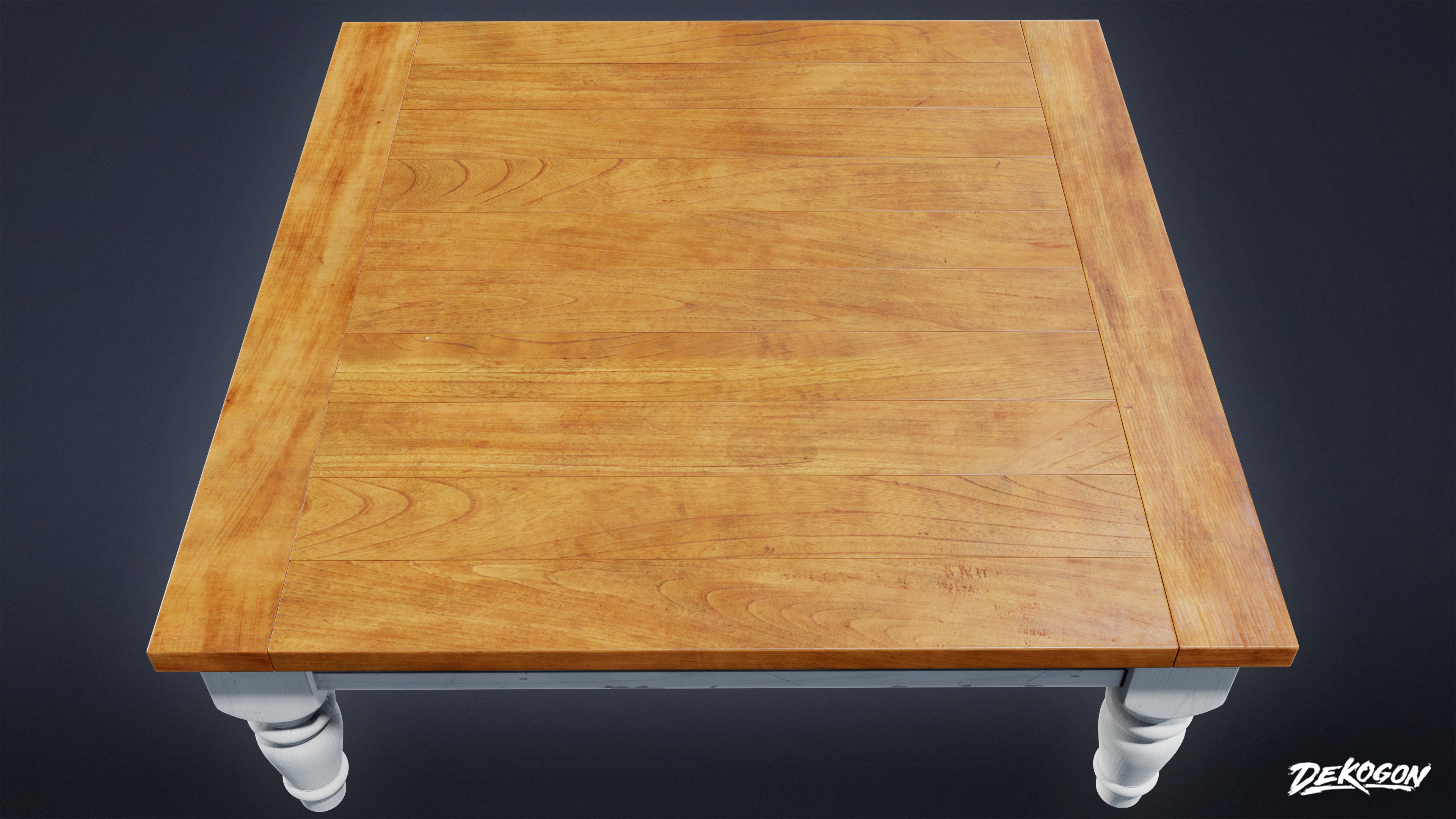 SUBURBS - Table Set 19 - LOW POLY AND NANITE Low-poly 3D model_12