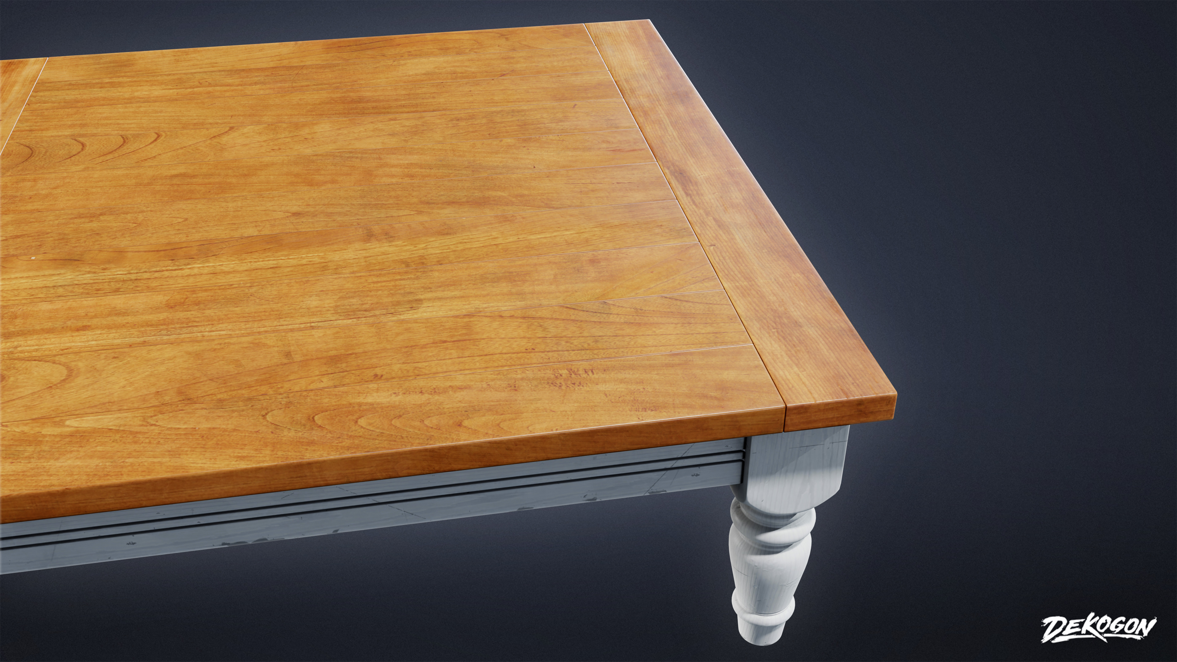 SUBURBS - Table Set 19 - LOW POLY AND NANITE Low-poly 3D model_13