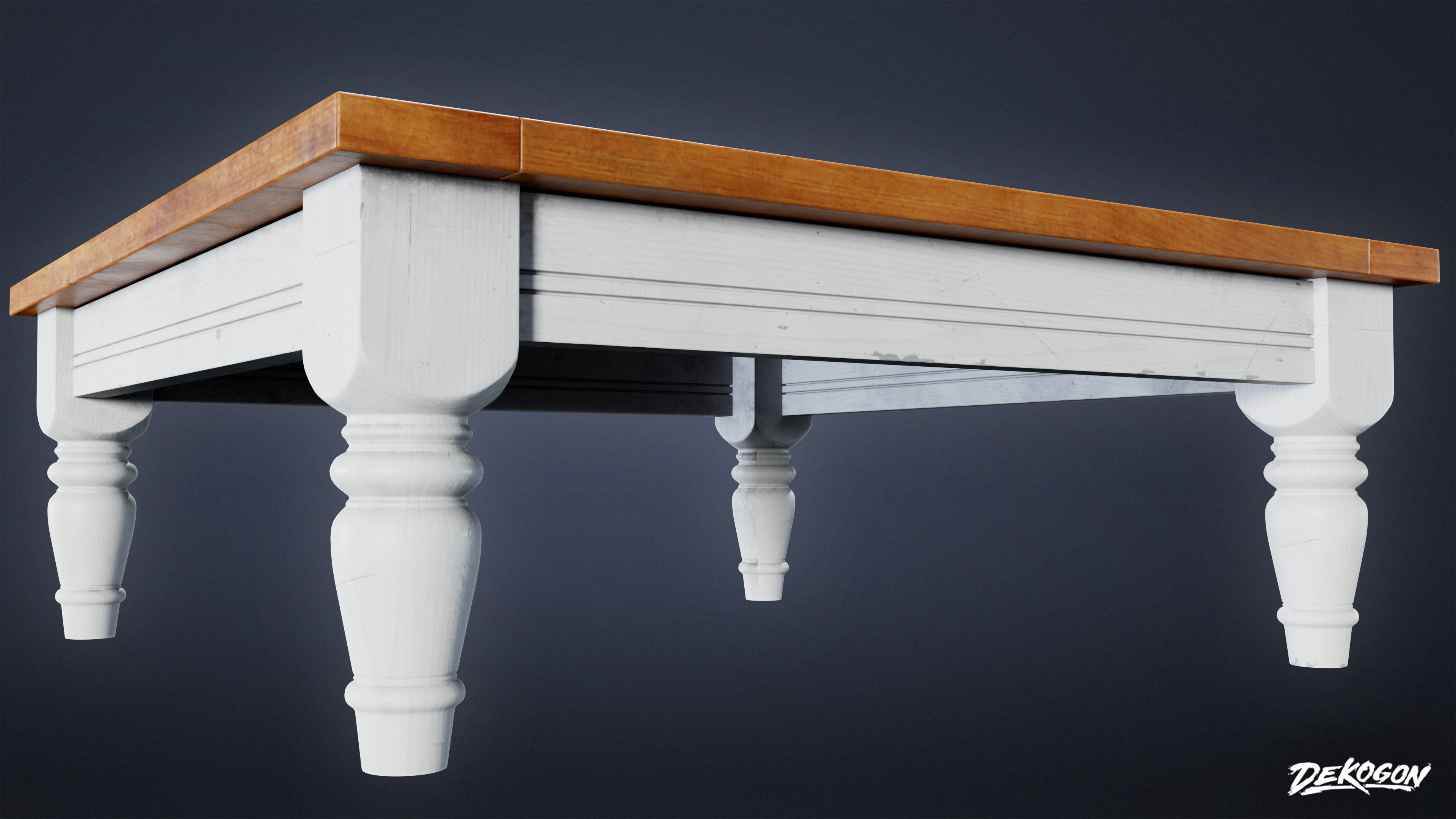 SUBURBS - Table Set 19 - LOW POLY AND NANITE Low-poly 3D model_15