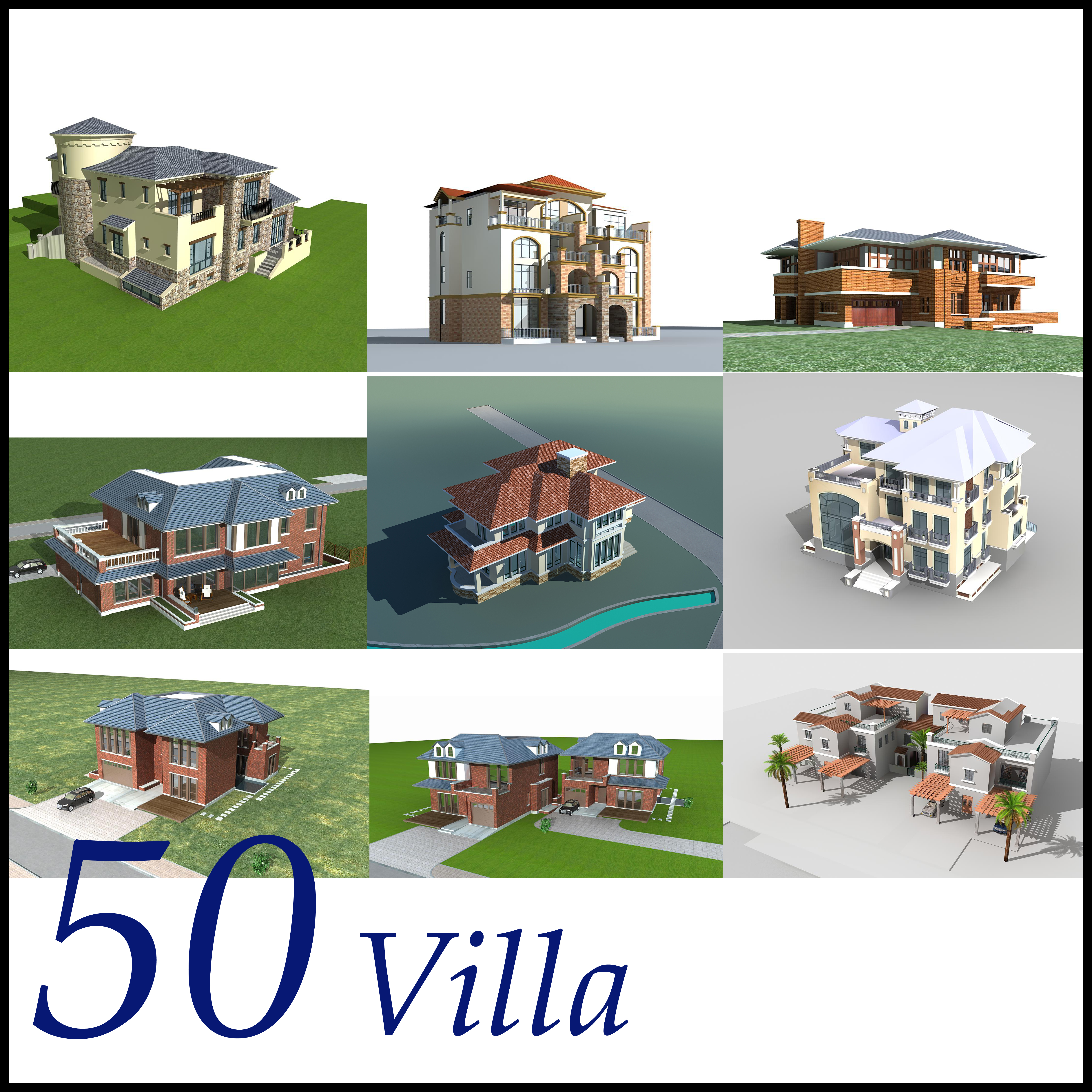 Villa Collection 50 items Vol2 3D model_11