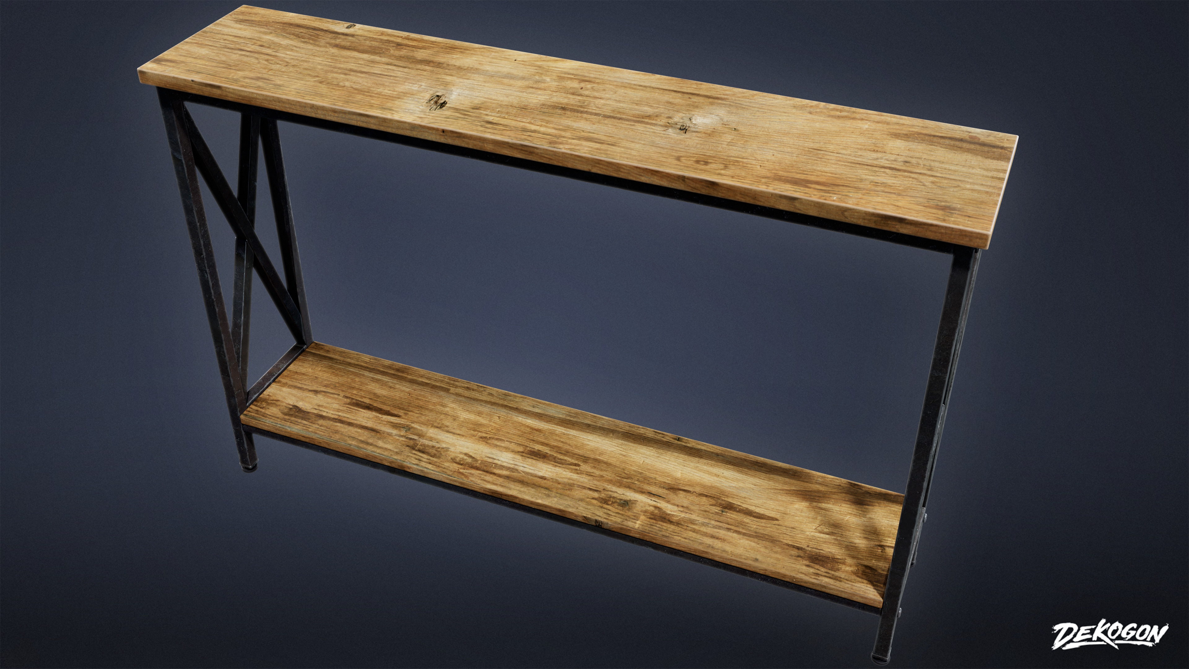 SUBURBS - Table Set 22 - LOW POLY AND NANITE Low-poly 3D model_3