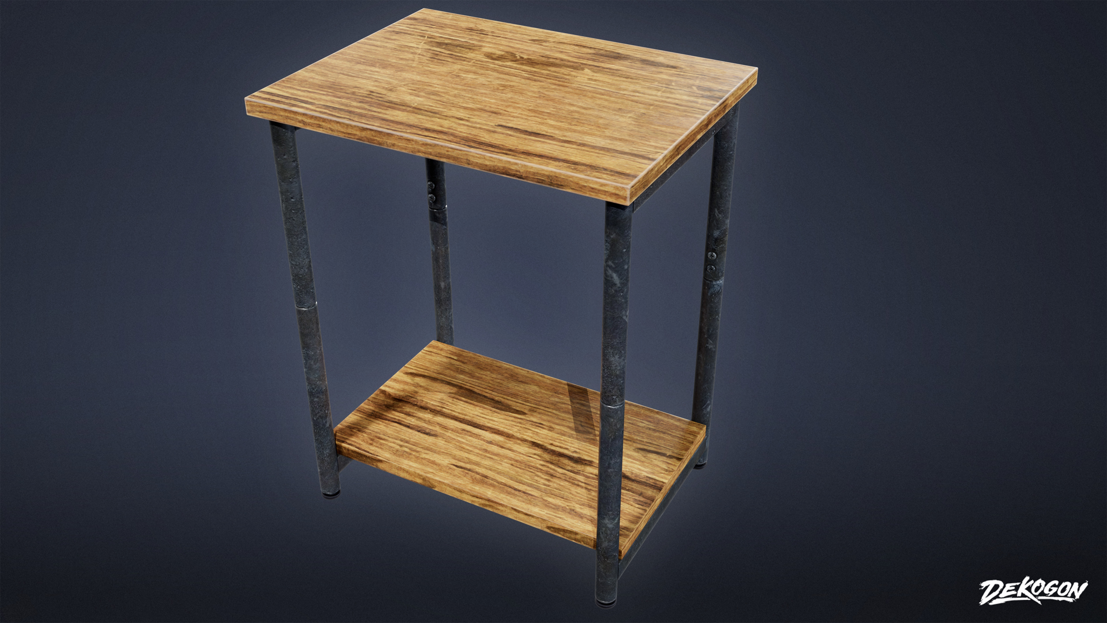 SUBURBS - Table Set 22 - LOW POLY AND NANITE Low-poly 3D model_5