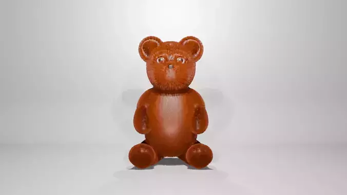 Cute 3D Teddy Bear Model - Game Ready and High Quality