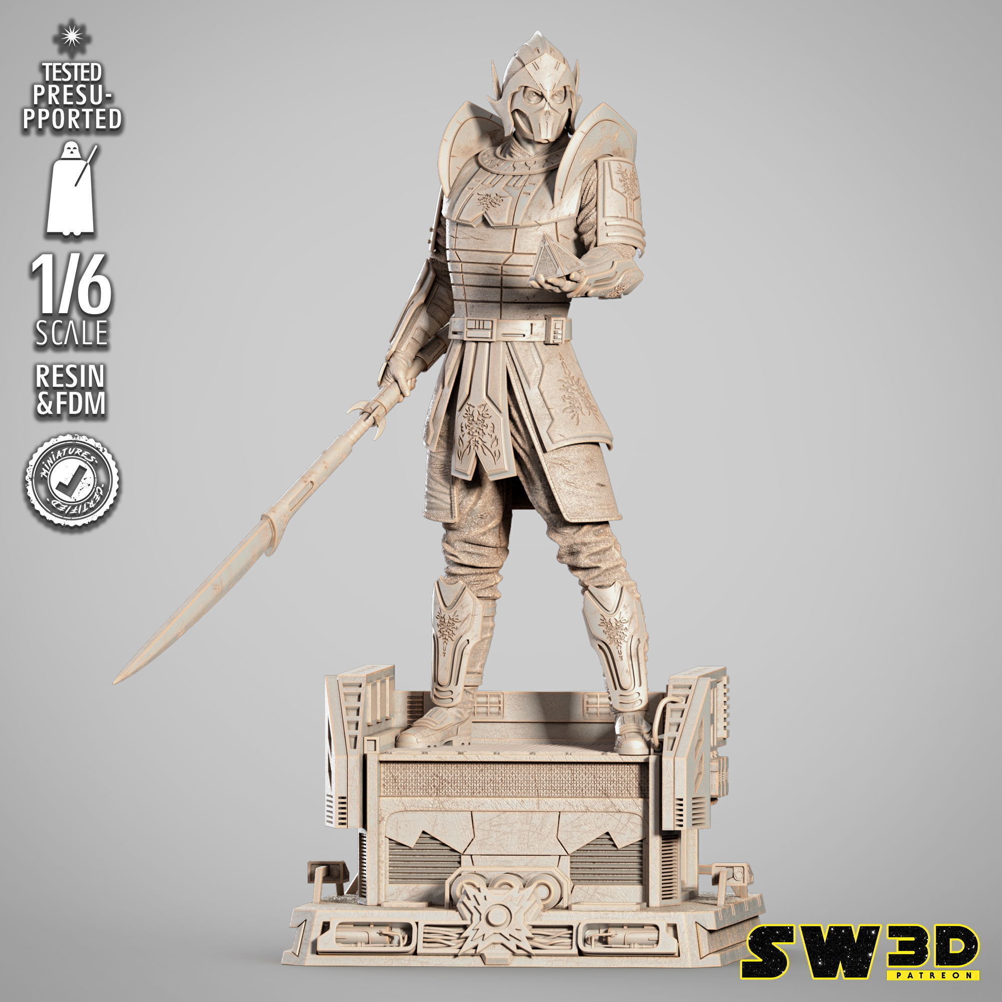 STAR WARS Darth Bane Sculpture 3D print model_6
