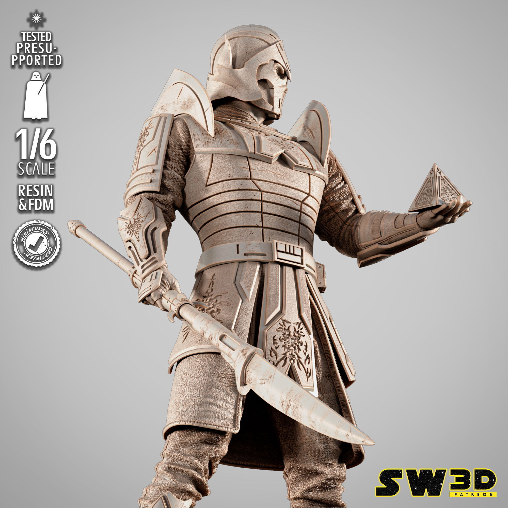 STAR WARS Darth Bane Sculpture 3D print model_17