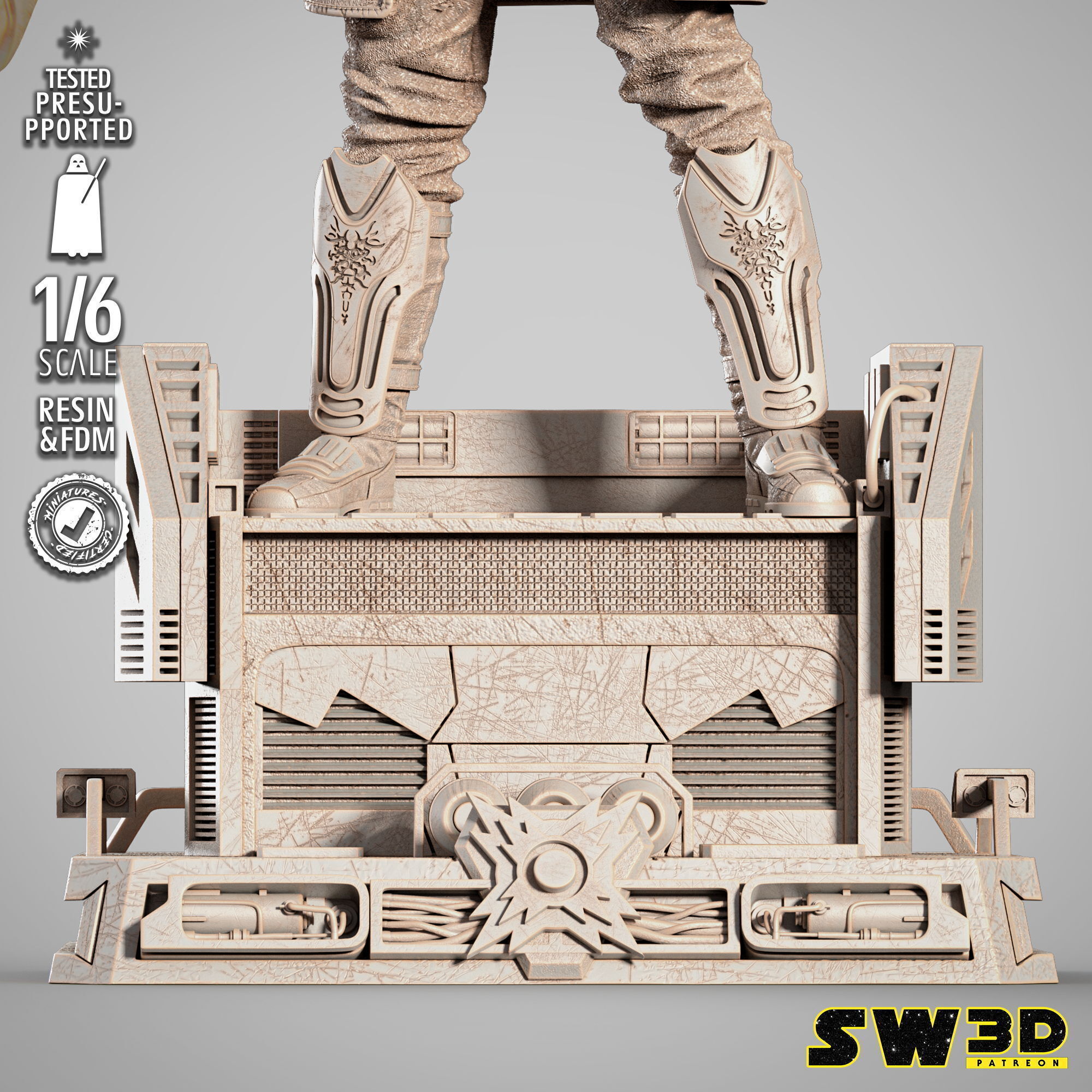 STAR WARS Darth Bane Sculpture 3D print model_4