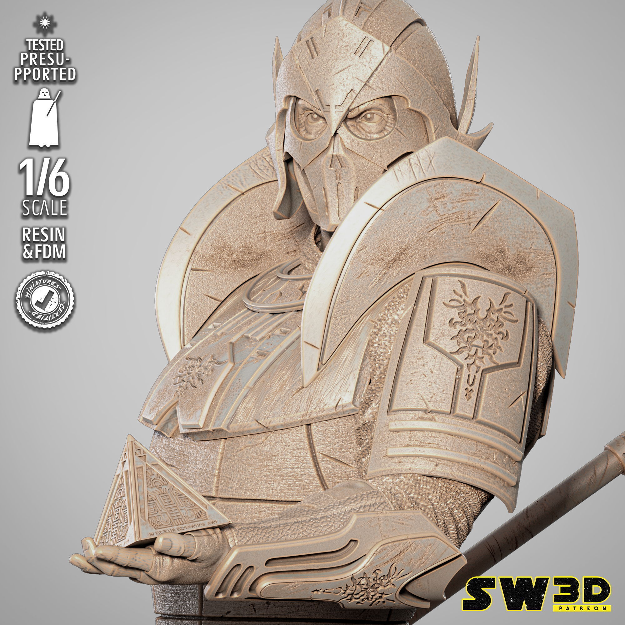 STAR WARS Darth Bane Sculpture 3D print model_20