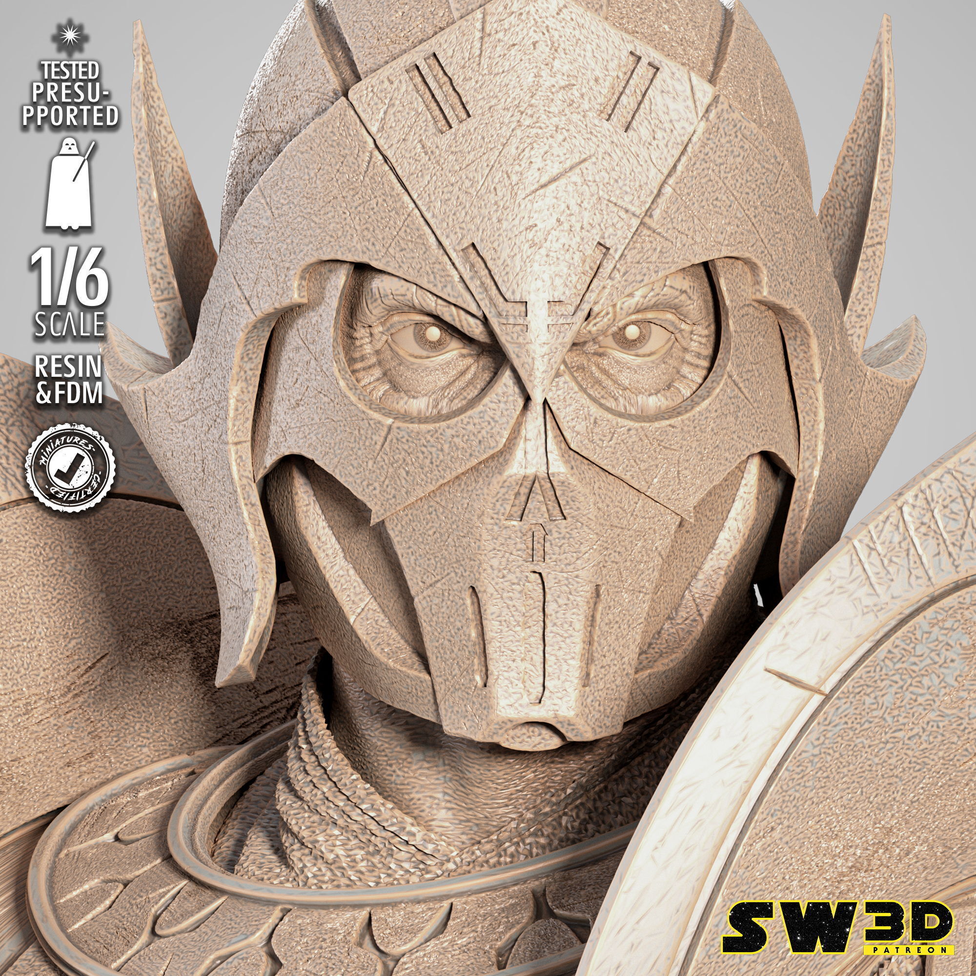 STAR WARS Darth Bane Sculpture 3D print model_34