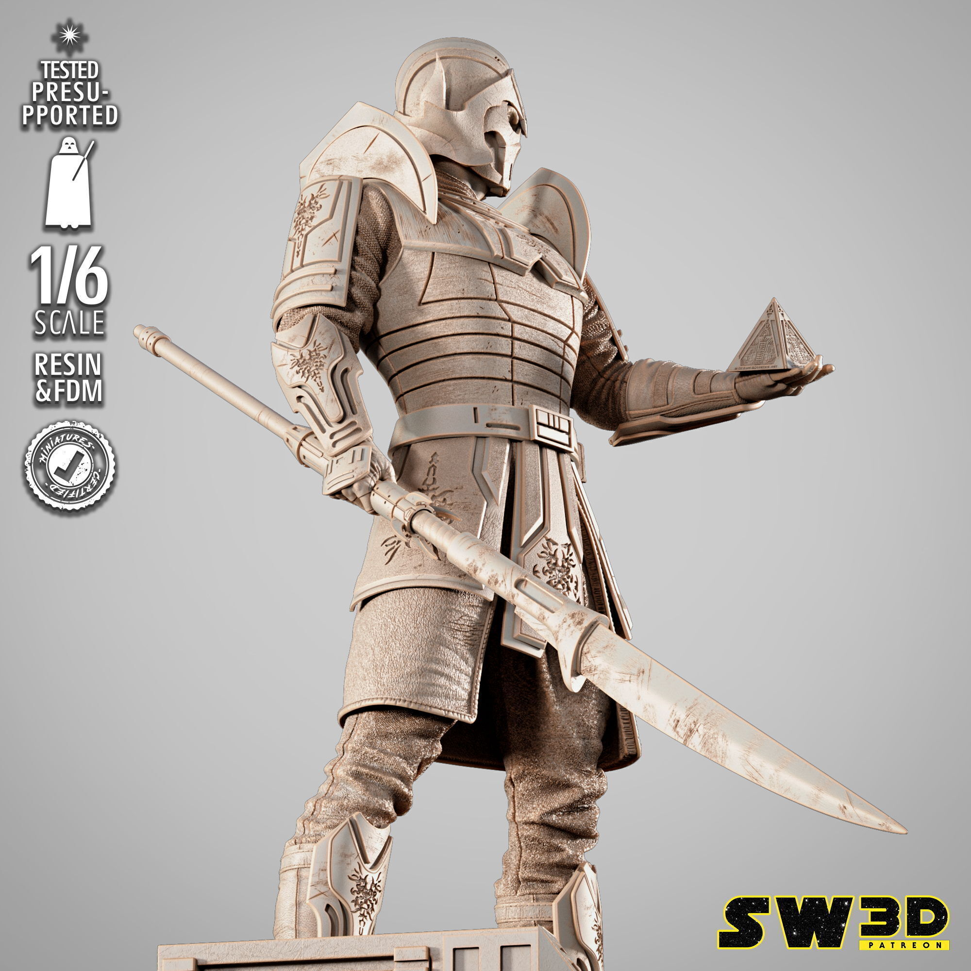 STAR WARS Darth Bane Sculpture 3D print model_14