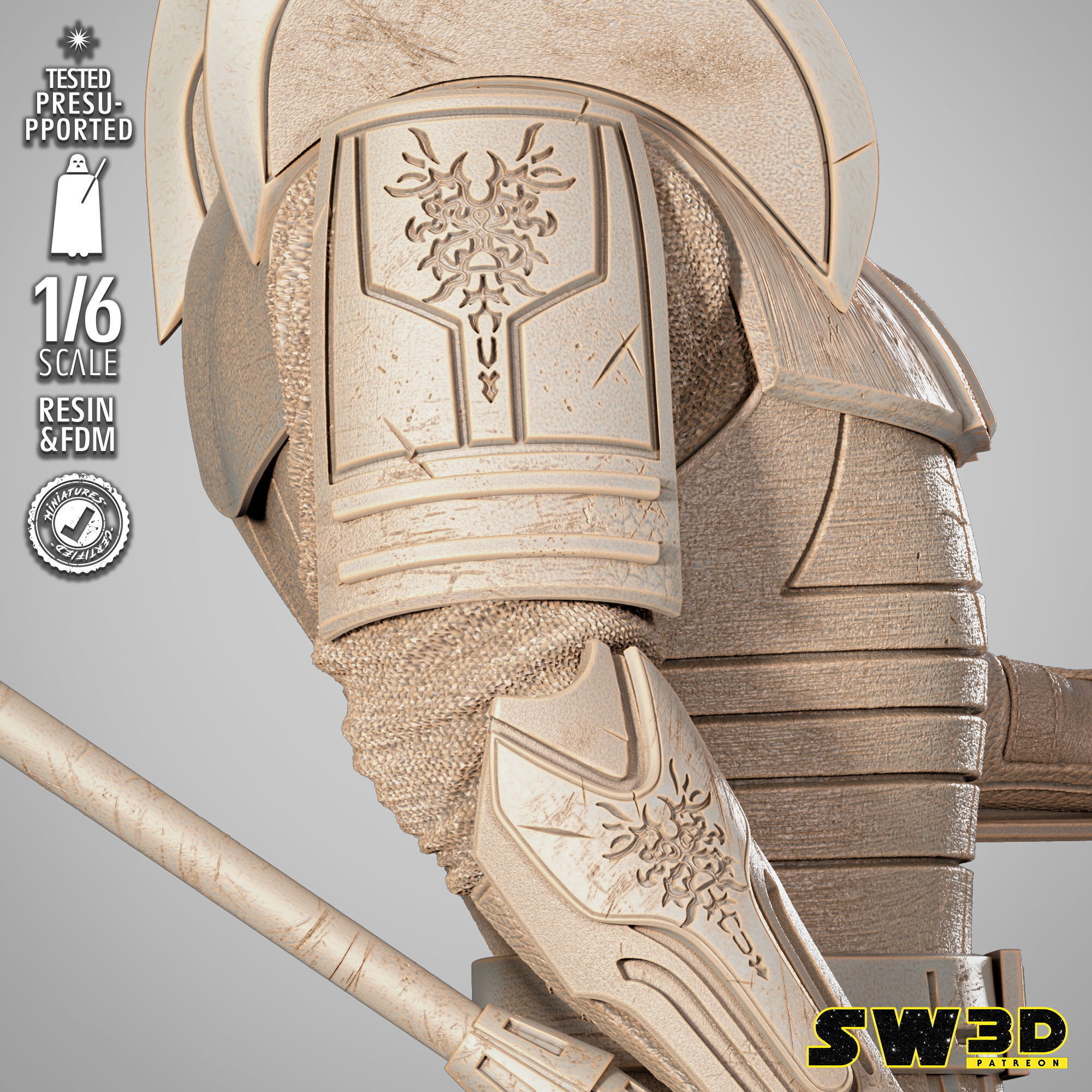 STAR WARS Darth Bane Sculpture 3D print model_26