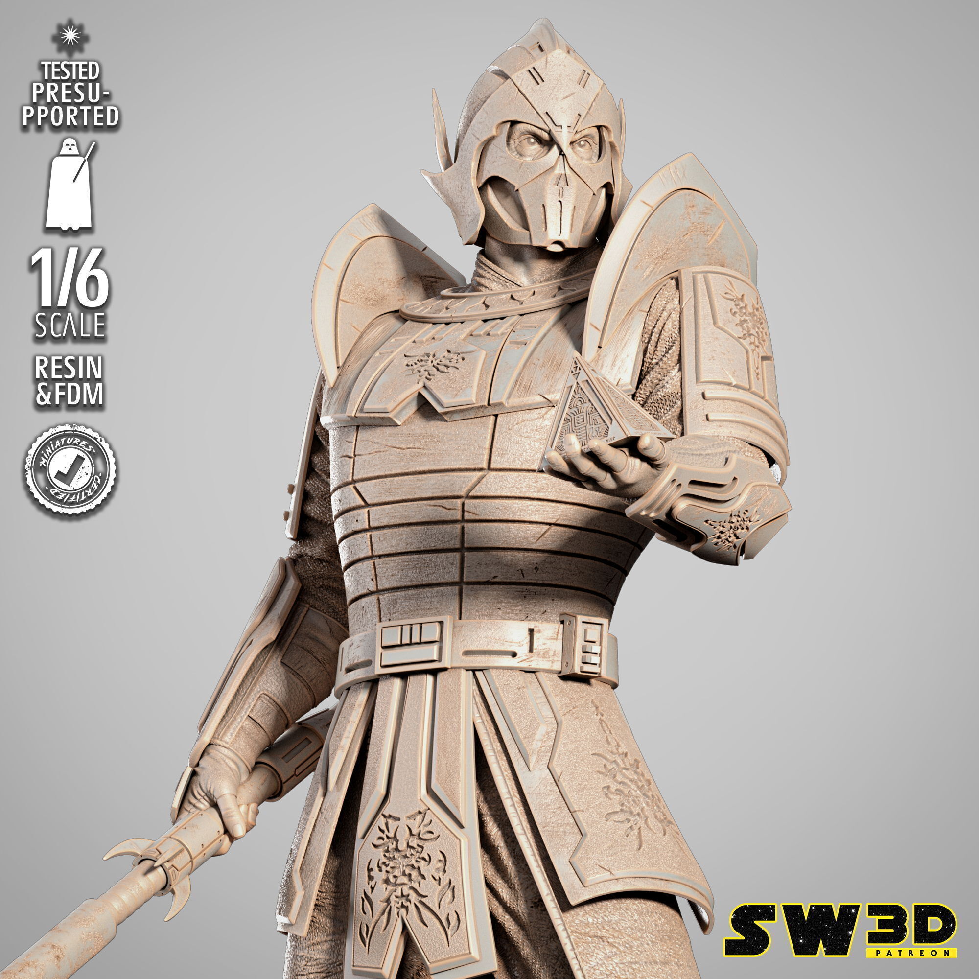 STAR WARS Darth Bane Sculpture 3D print model_12