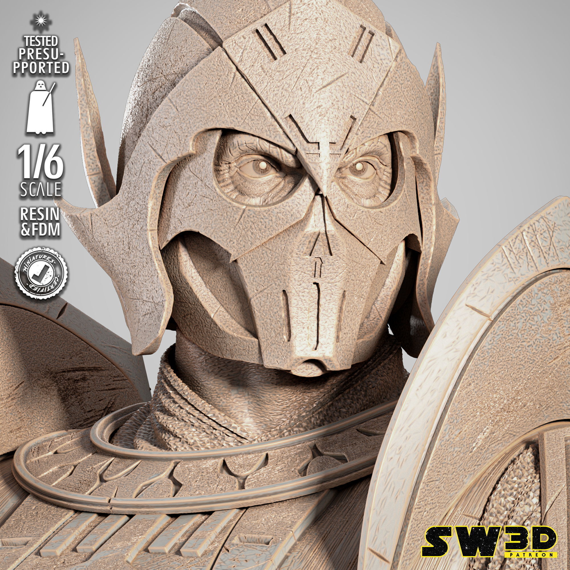 STAR WARS Darth Bane Sculpture 3D print model_28