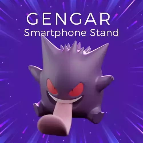 Gengar smartphone stand - FOR 3D PRINT 3D print model Gengar smartphone stand - FOR 3D PRINT 3D print model