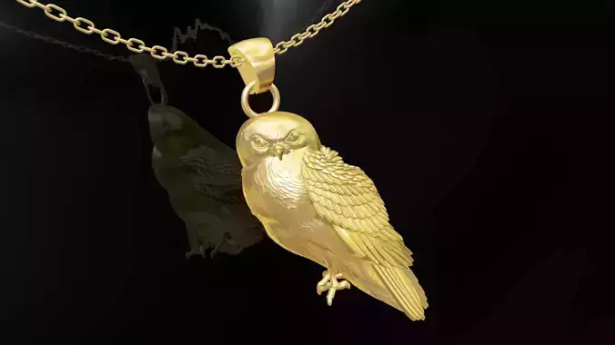 owl pendant jewelry gold