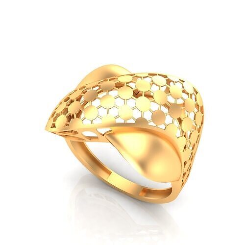 fusion women gold ring 1032 3D print model