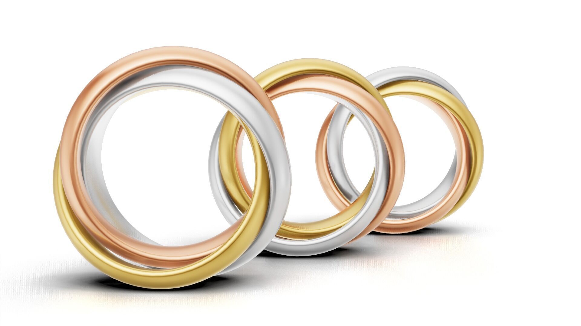 Trinity Ring Large Model 3D print model_1