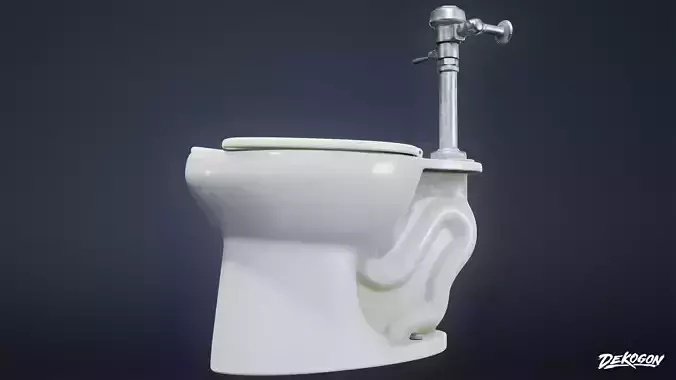 SUBURBS - Toilet 03 - NANITE Low-poly 3D model